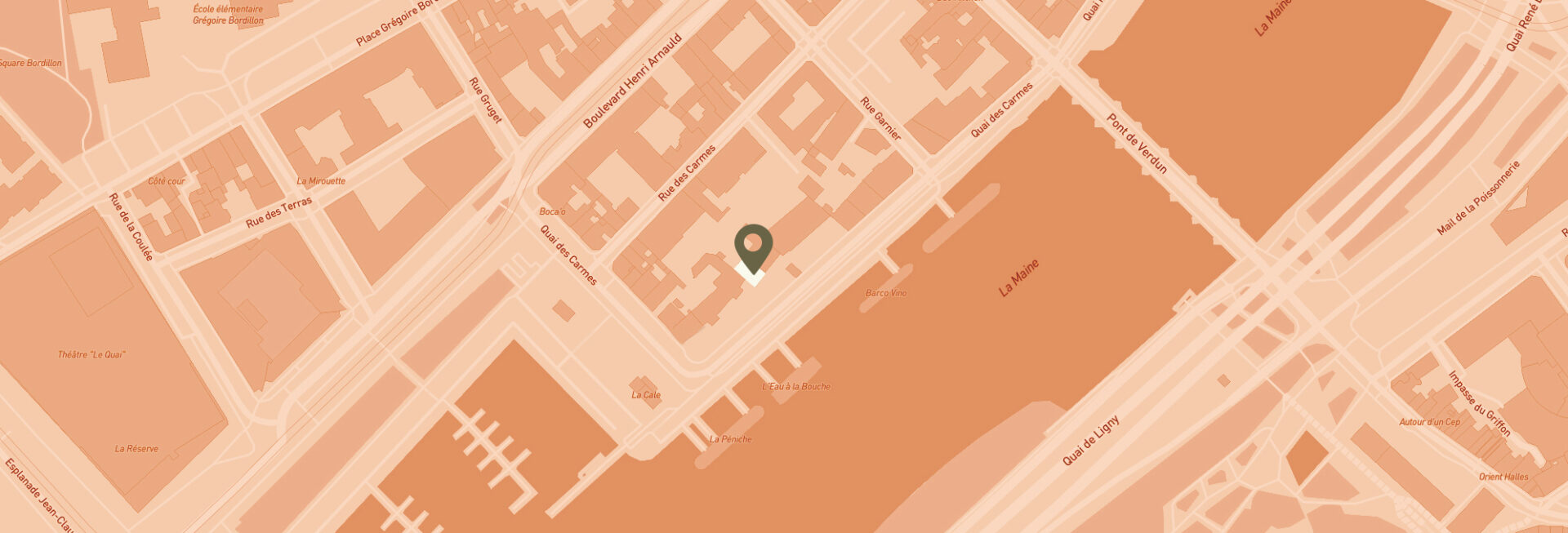 Illustration de la carte pour se rendre au restaurant